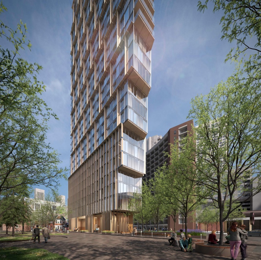 Rendering of 717 Church Street Condos courtyard