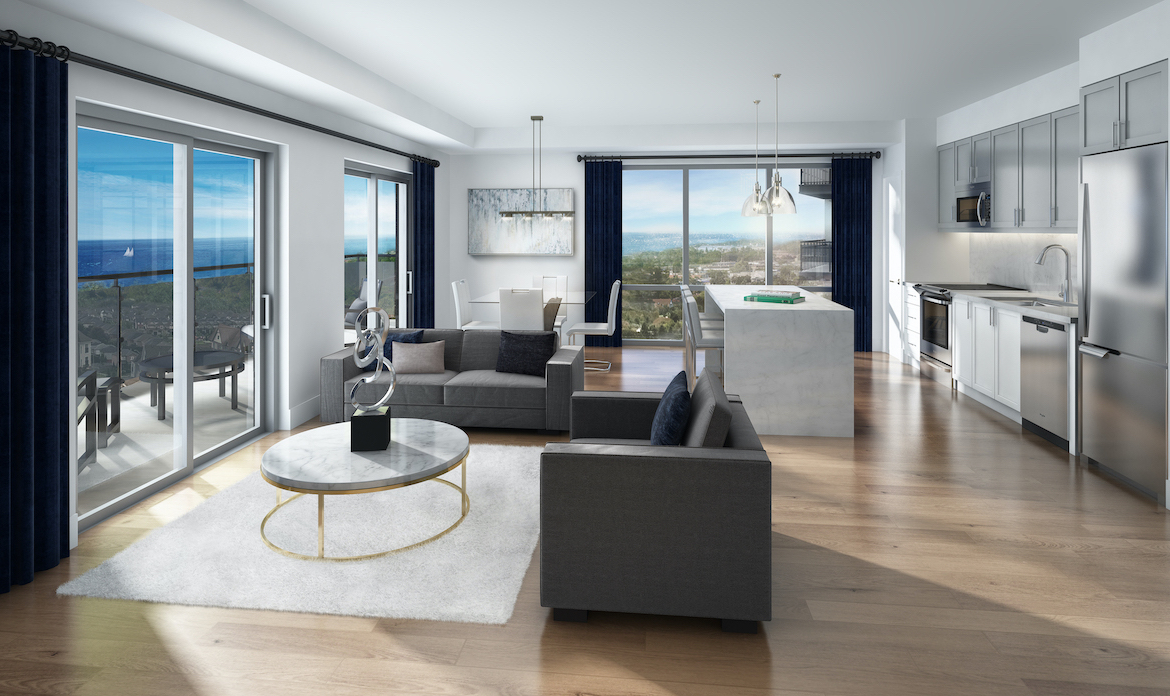 Rendering of MODO Condos suite interior