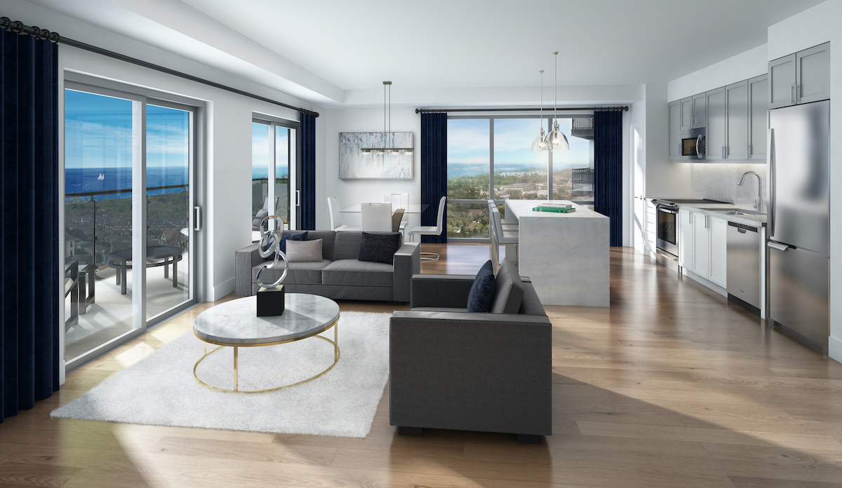 Rendering of MODO Condos suite interior