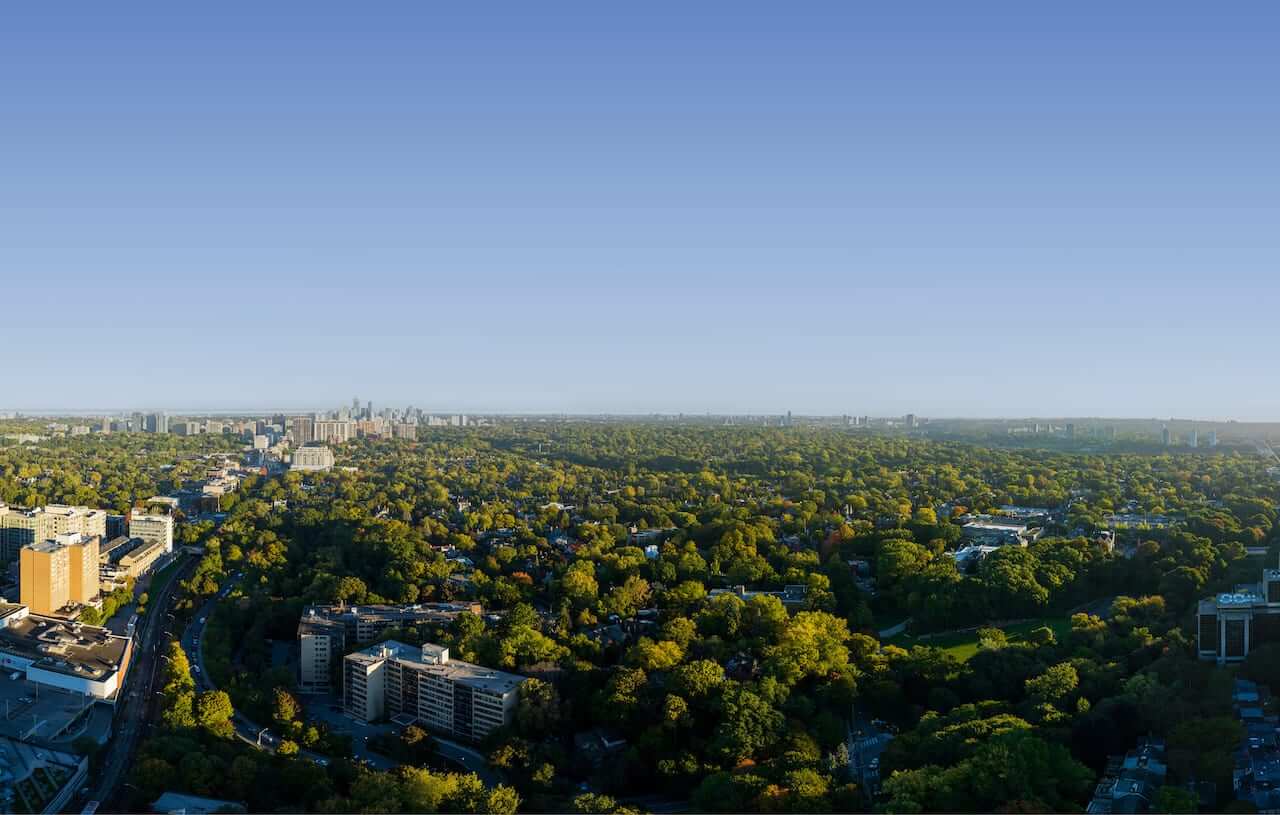 Rendering of Park Road Condos panoramic north view