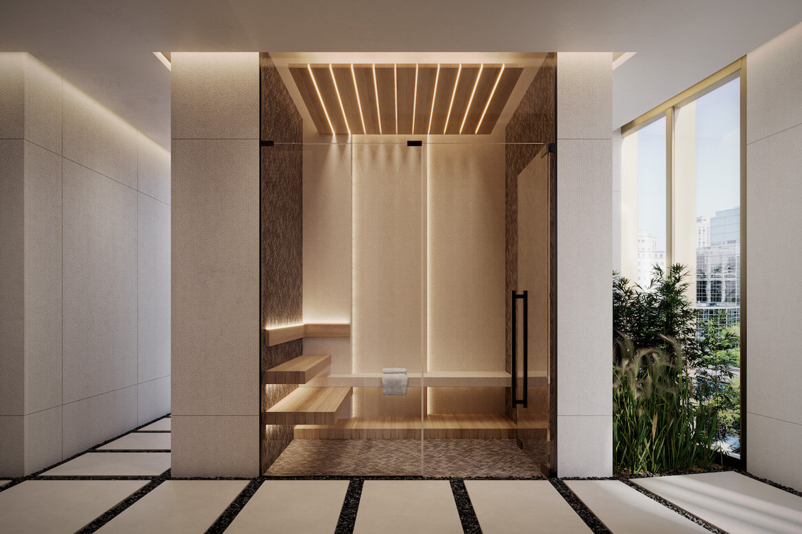 Rendering of Park Road Condos wellness spa