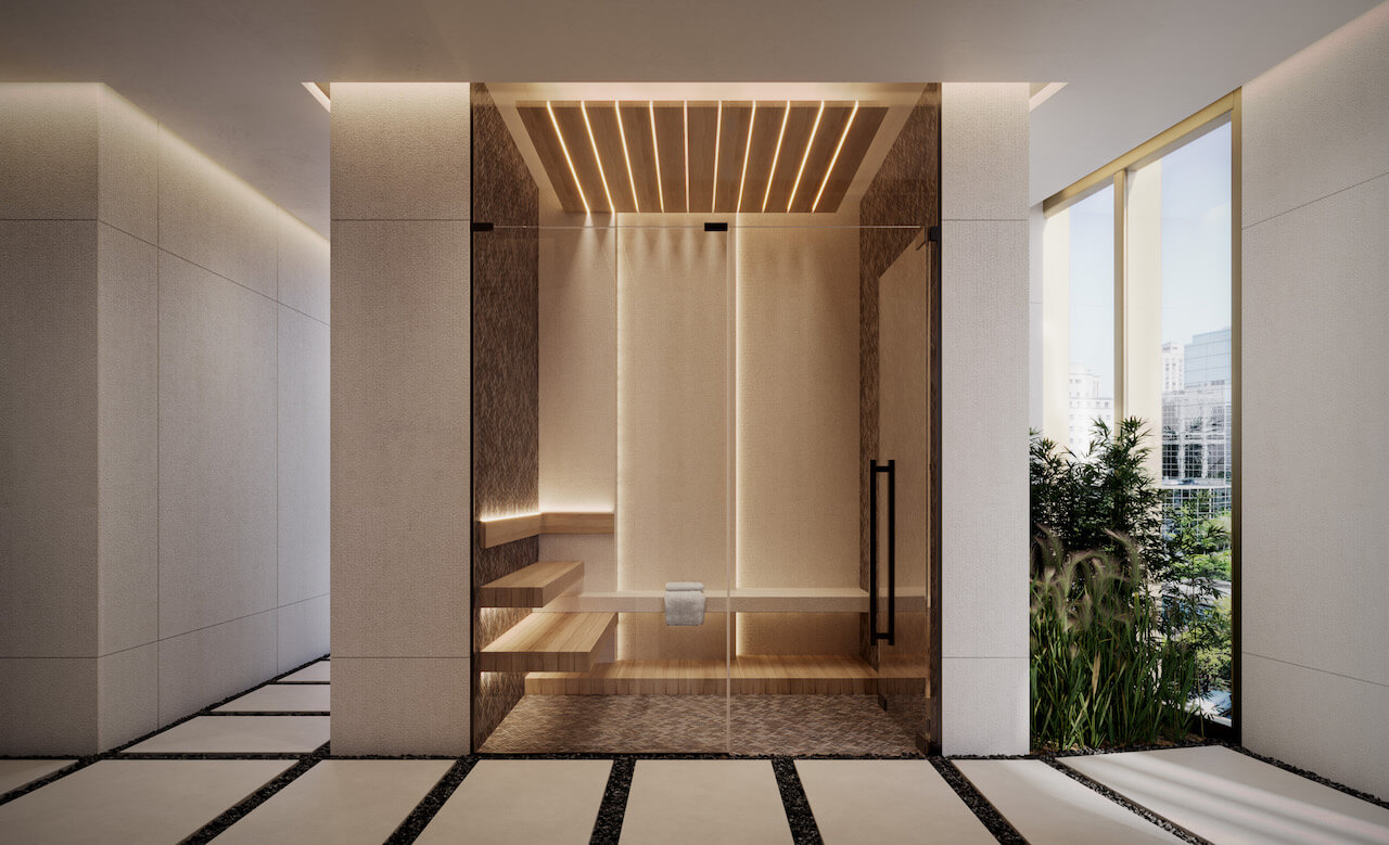 Rendering of Park Road Condos wellness spa
