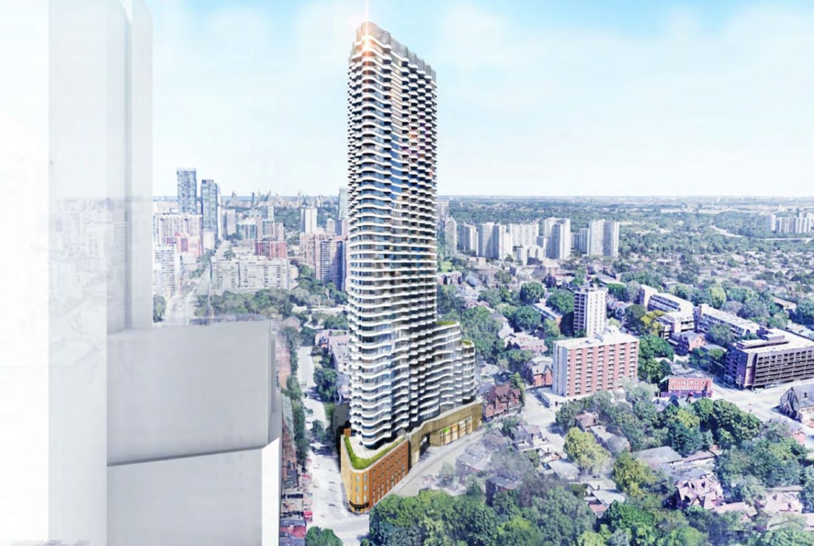 Condo rendering of Filmores Hotel Redevelopment full view exterior