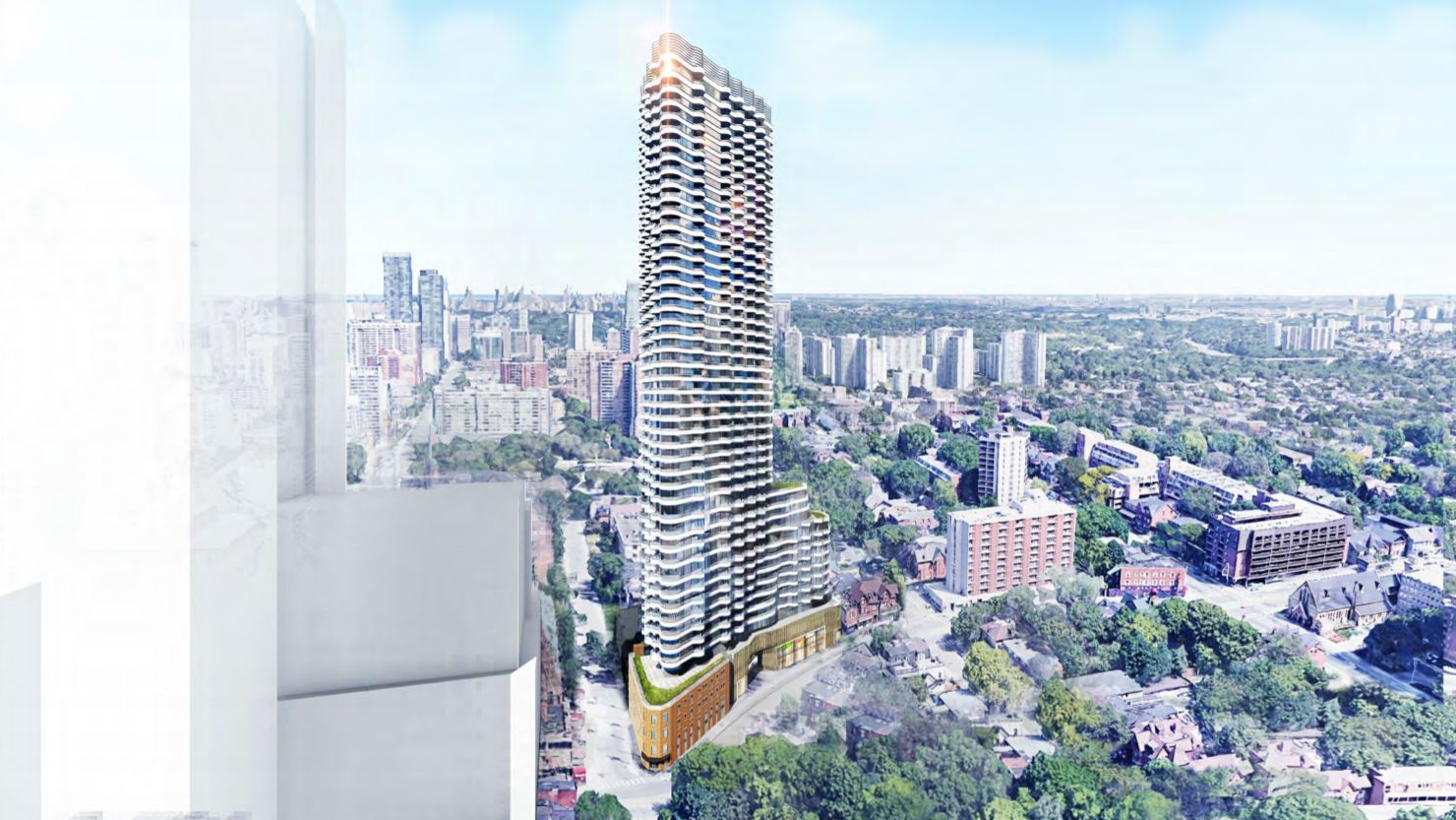 Condo rendering of Filmores Hotel Redevelopment full view exterior
