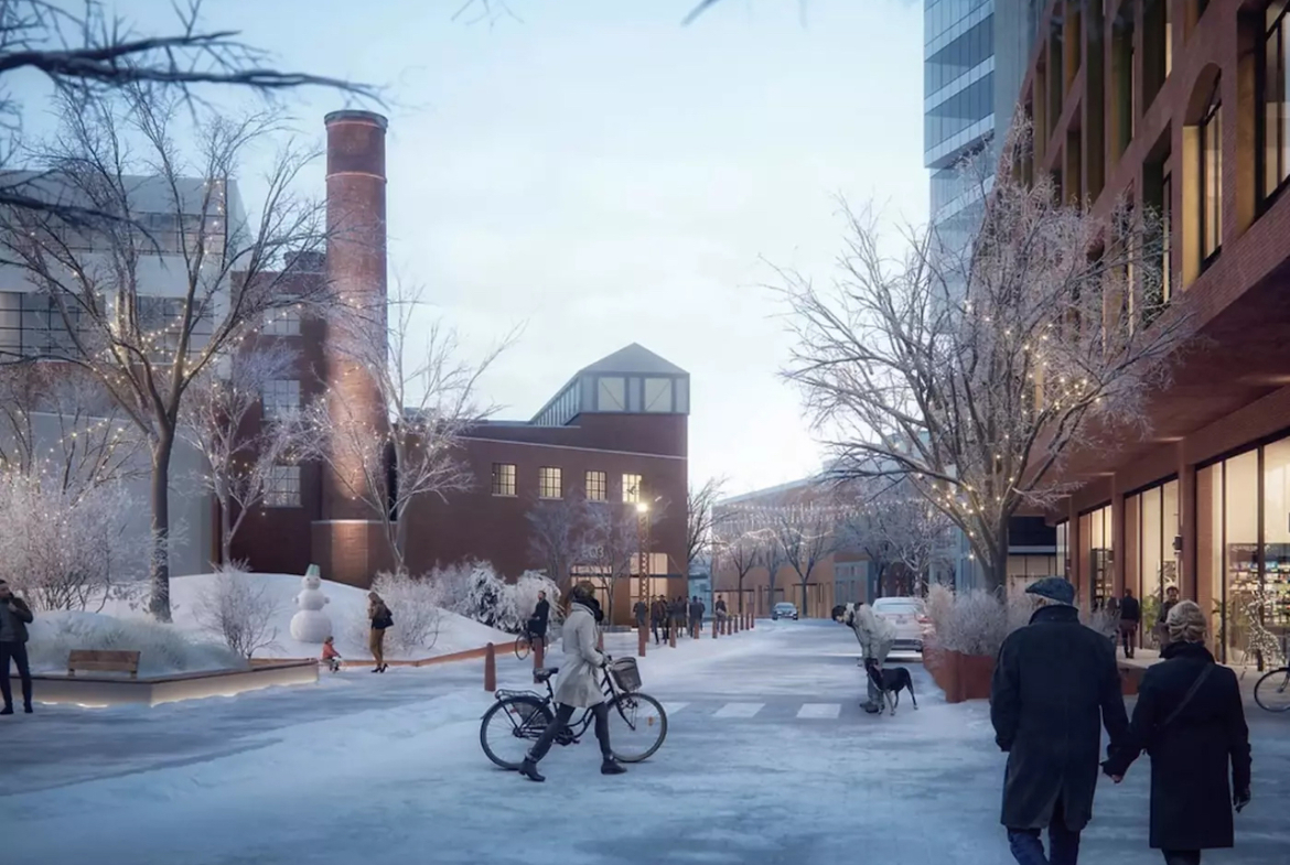 Rendering of King Liberty Condos winter in Toronto's Liberty Village