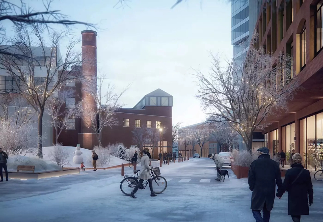 Rendering of King Liberty Condos winter in Toronto's Liberty Village