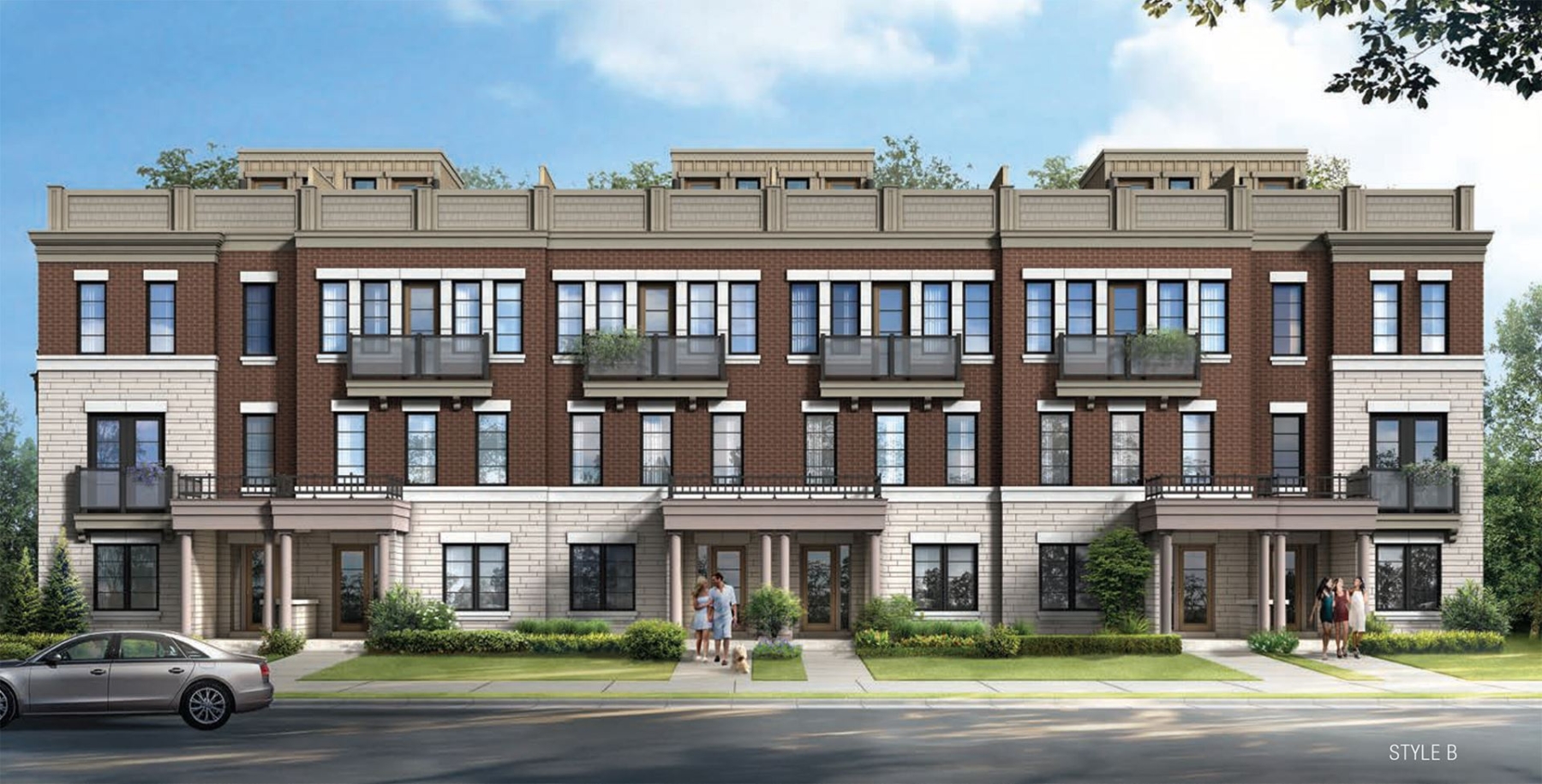 Rendering of MODO Towns exteriors