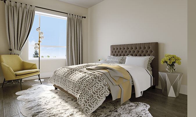 Rendering of Montebello Condos suite interior bedroom