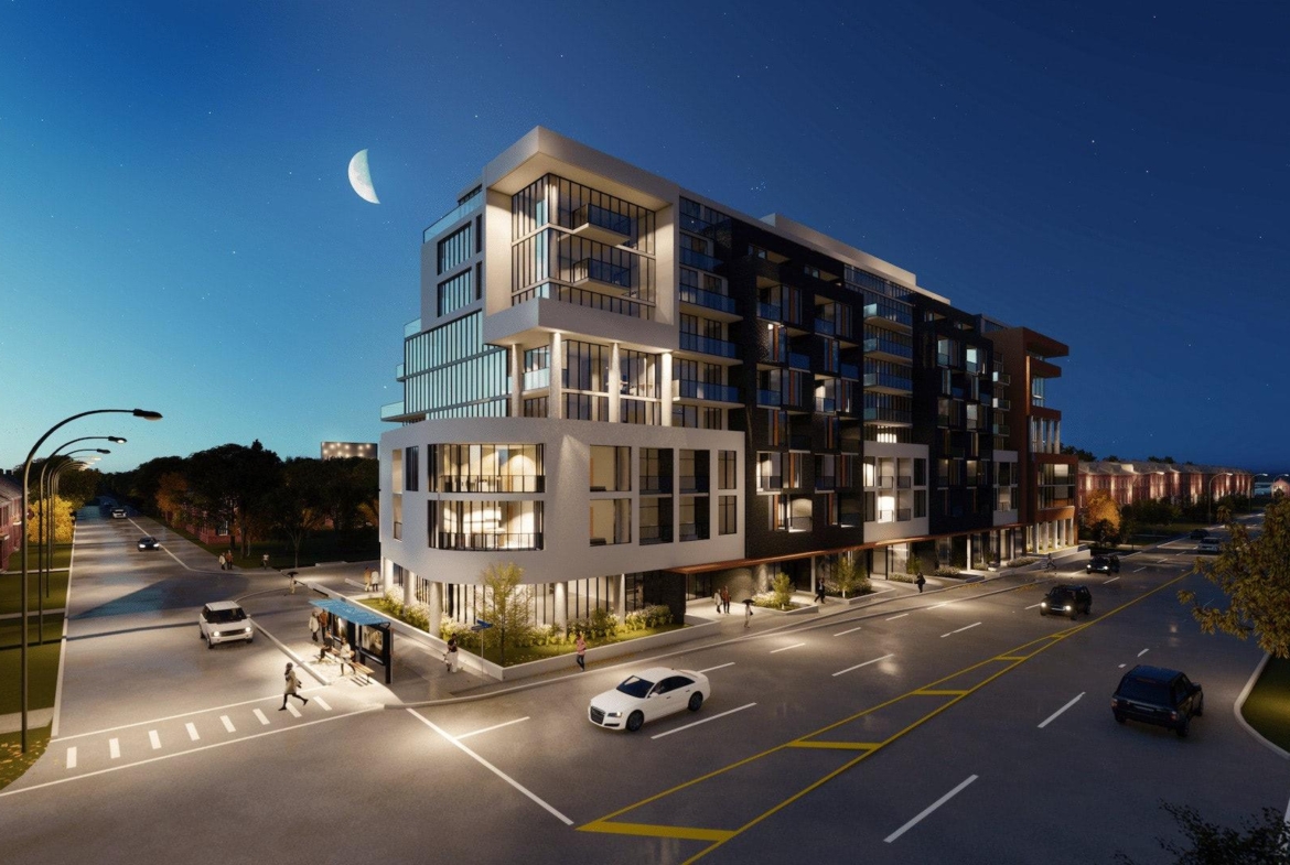 Rendering of Nahid Kennedy Condos night