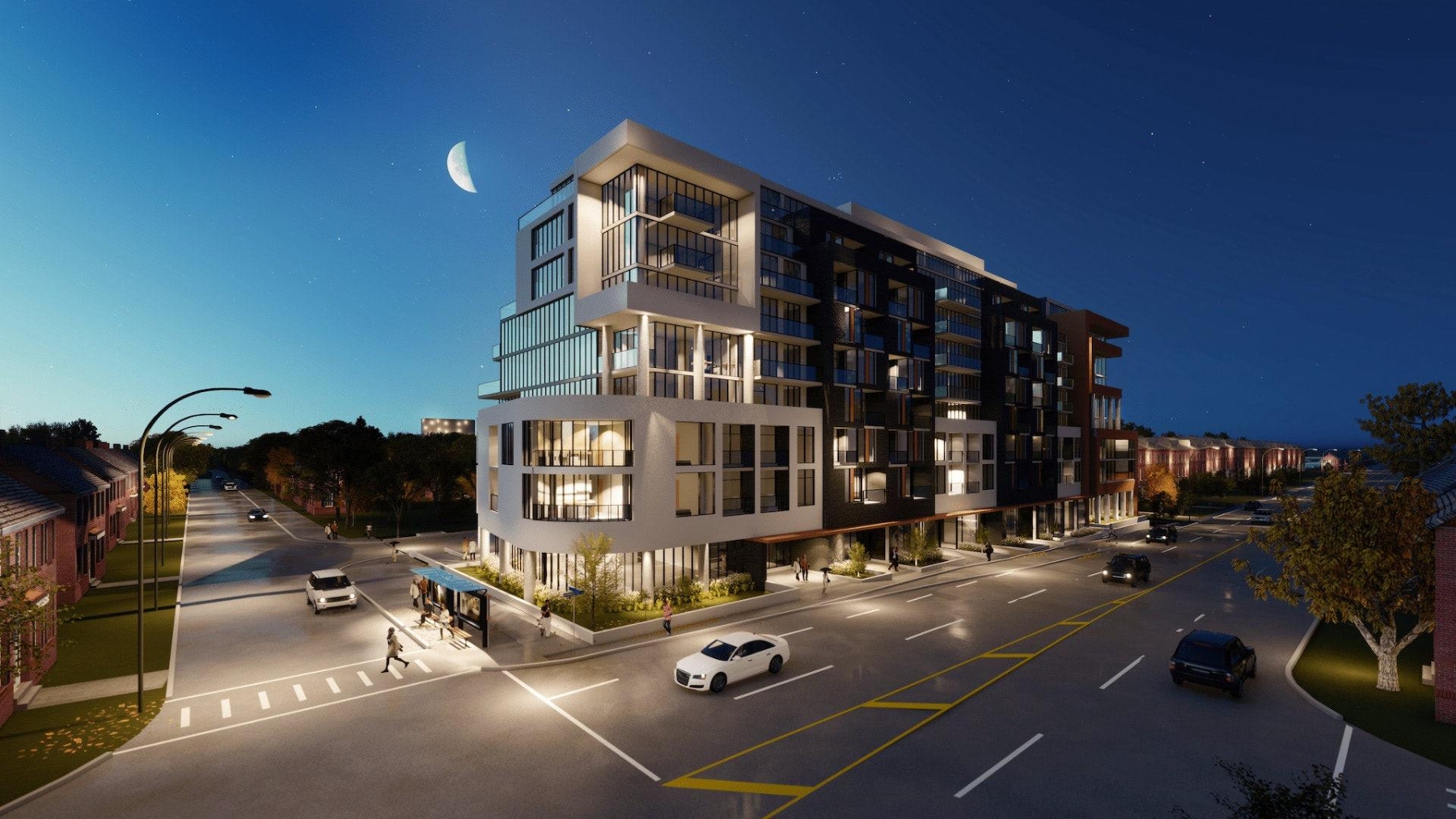 Rendering of Nahid Kennedy Condos night