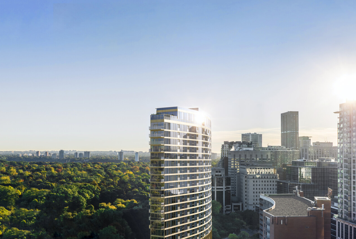 Rendering of Park Road Condos exterior Toronto views