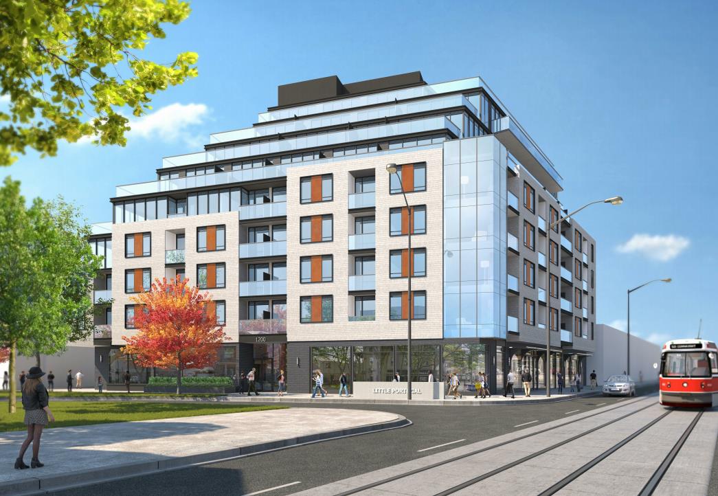 Exterior rendering of The Twelve Hundred Condos in Toronto