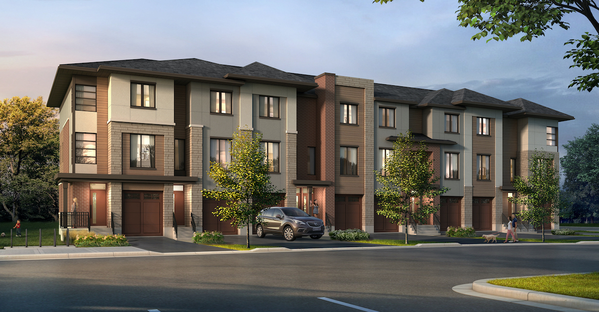 Exterior rendering of Waterstone Towns
