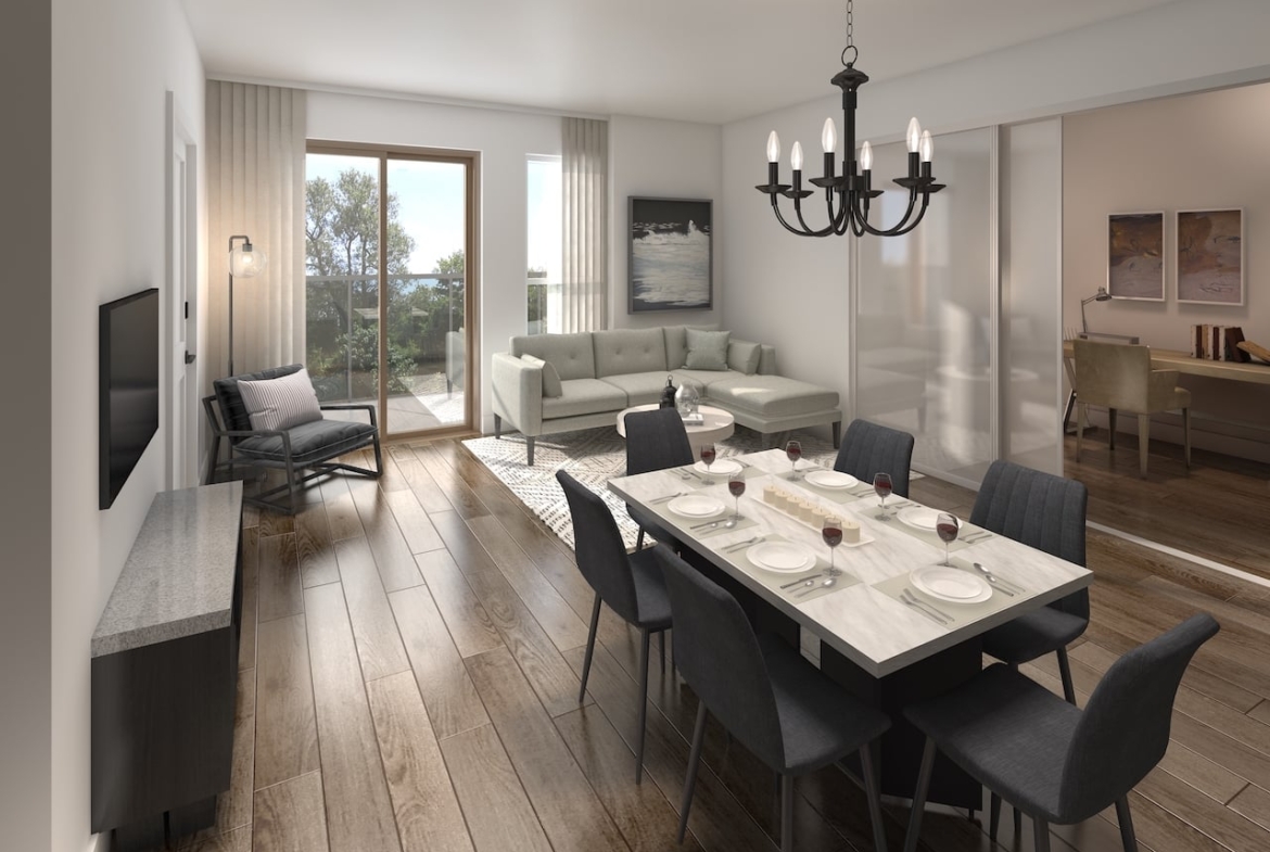 Rendering of Nuvo 2 suite dining