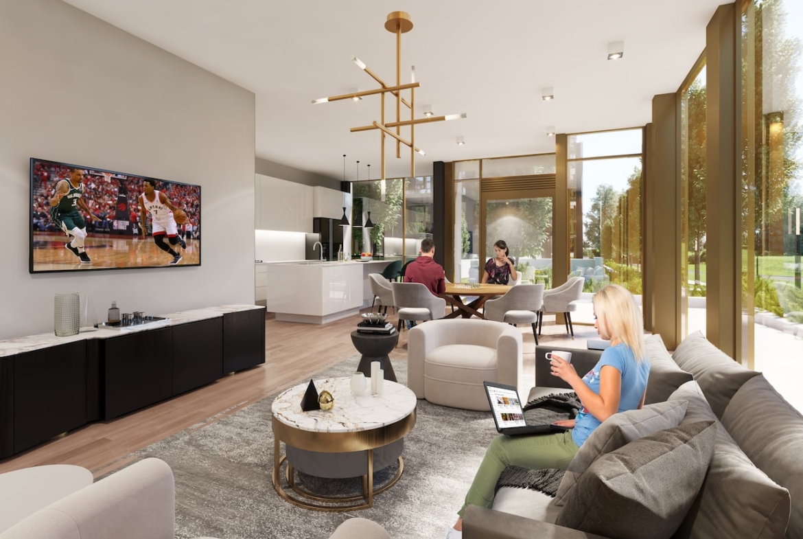 Rendering of Nuvo 2 Condos event space
