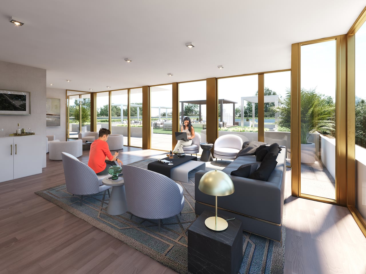Rendering of Nuvo 2 Condos party room