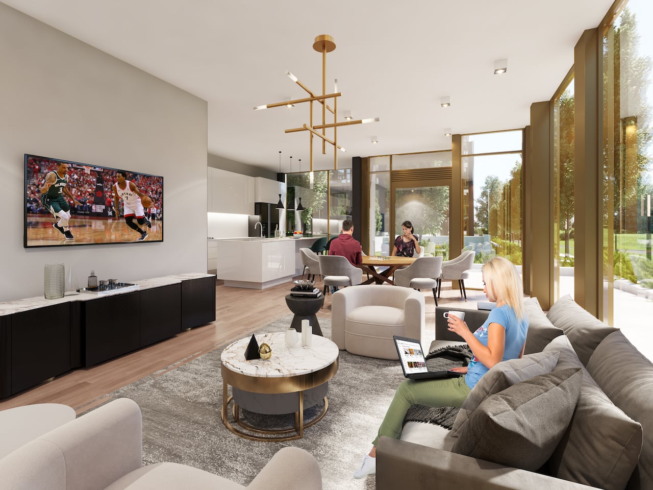 Rendering of Nuvo 2 Condos event space