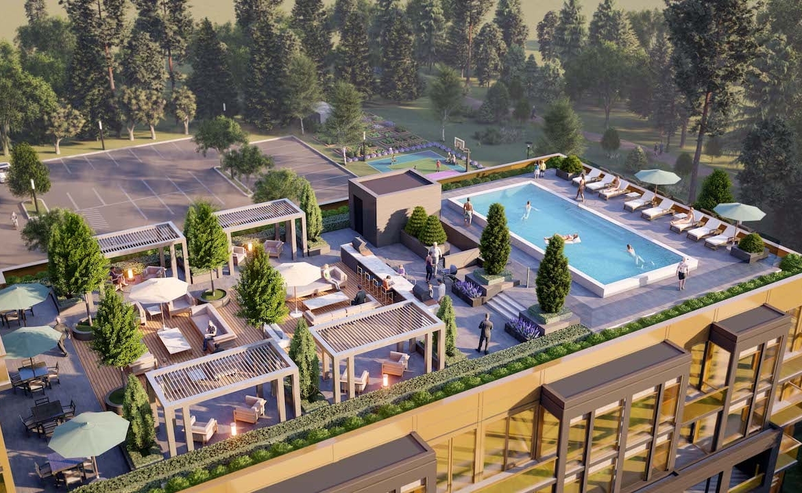 Rendering of Nuvo 2 Condos rooftop