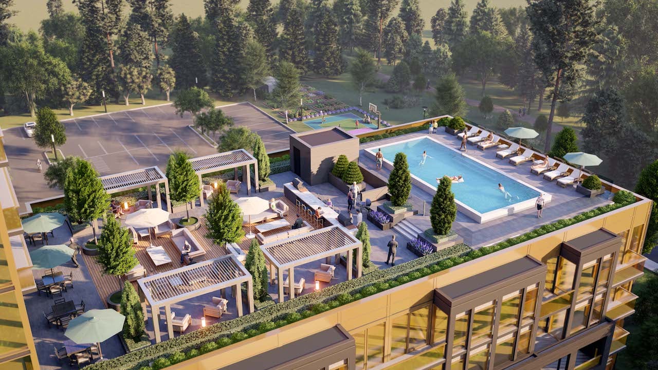 Rendering of Nuvo 2 Condos rooftop