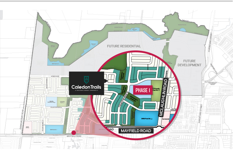 Map of Caledon Trails Community