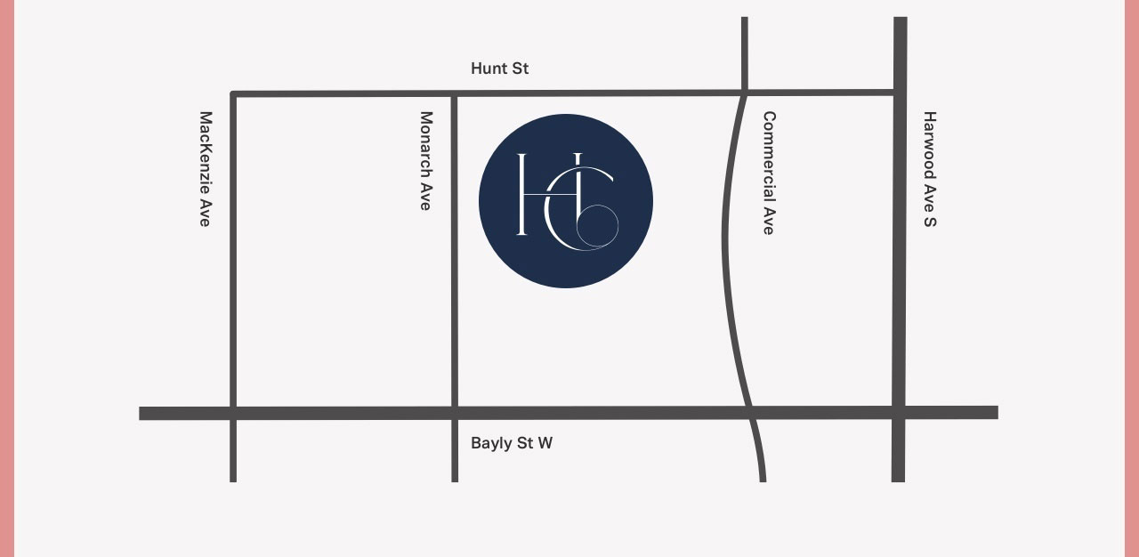 Map of Hunters Crossing in Ajax