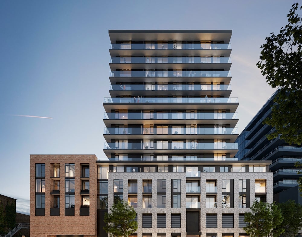 Rendering of 1 Jarvis Condos exterior front view