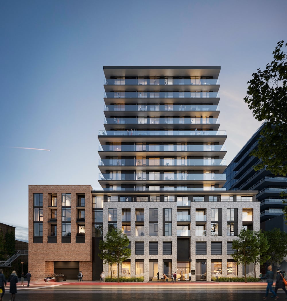 Rendering of 1 Jarvis Condos exterior front view