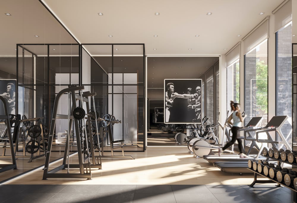 Rendering of 1 Jarvis Condos fitness centre