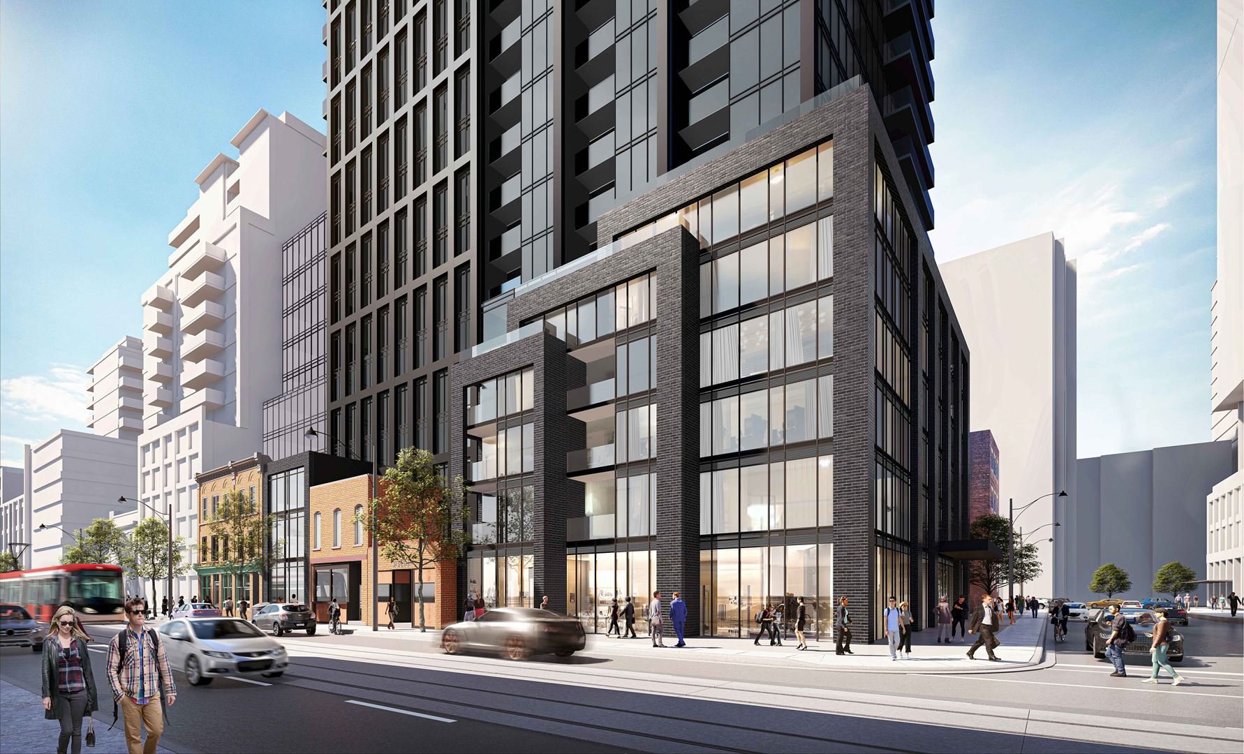 Rendering of 234 King Street East Condos exterior