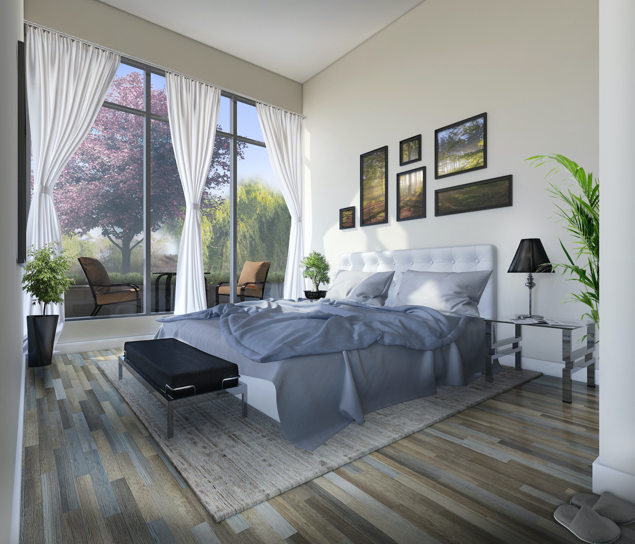 Rendering of Upper Vista Welland suite bedroom