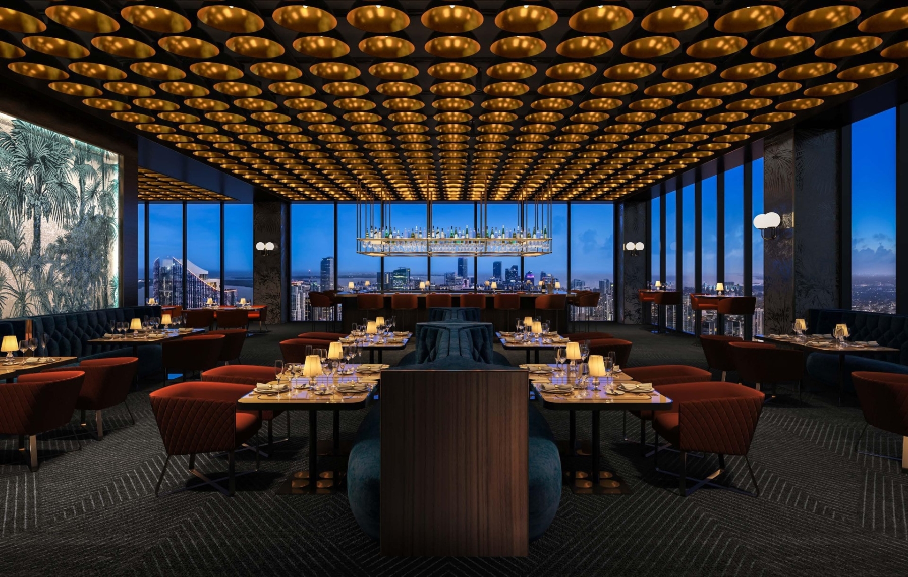 Rendering of E11even Hotel and Residences dining