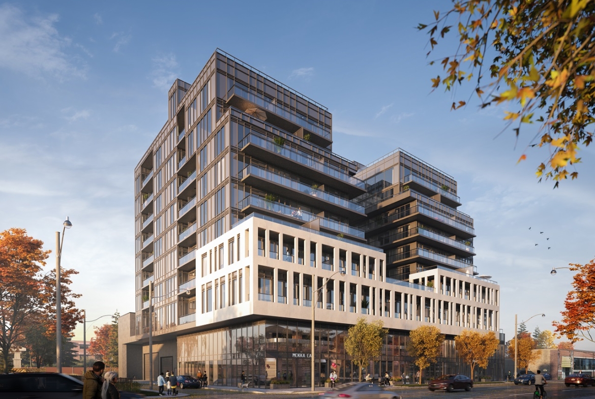 Exterior rendering of Oscar Residences day