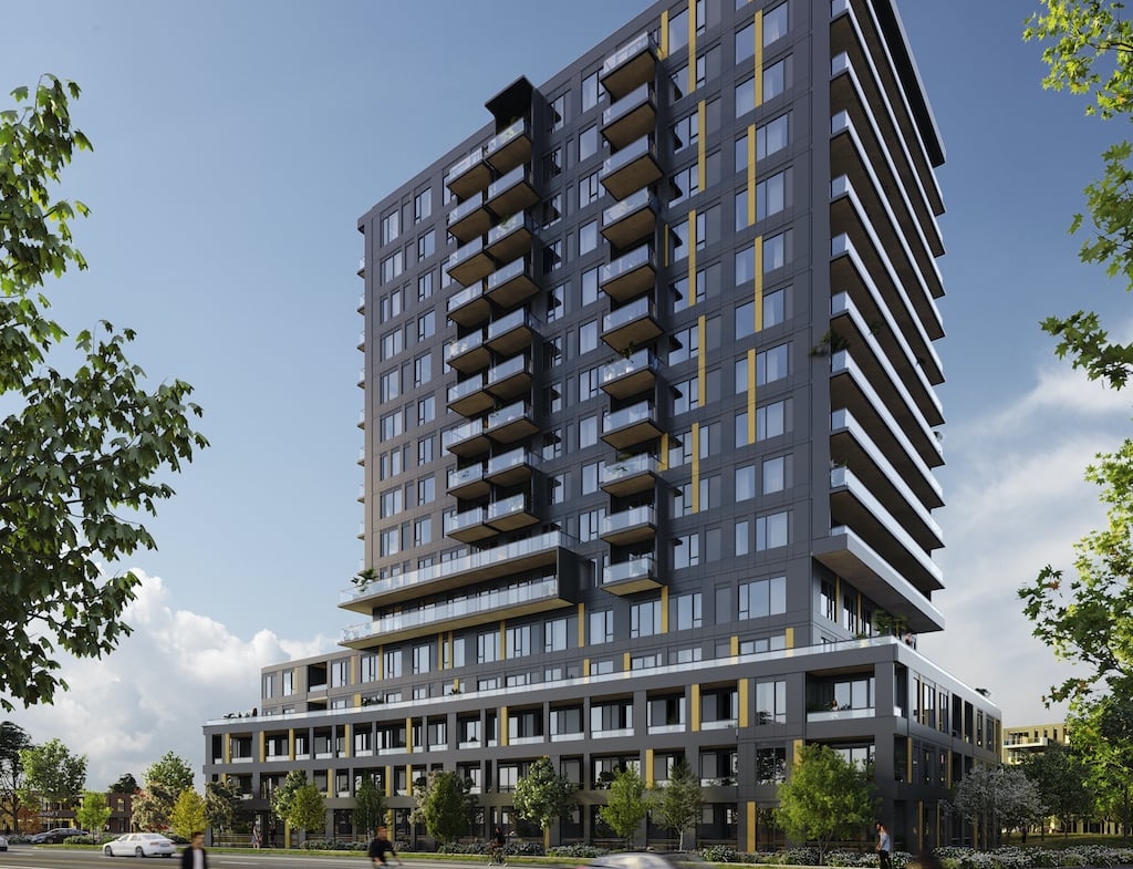 Realm Condos exterior one tower