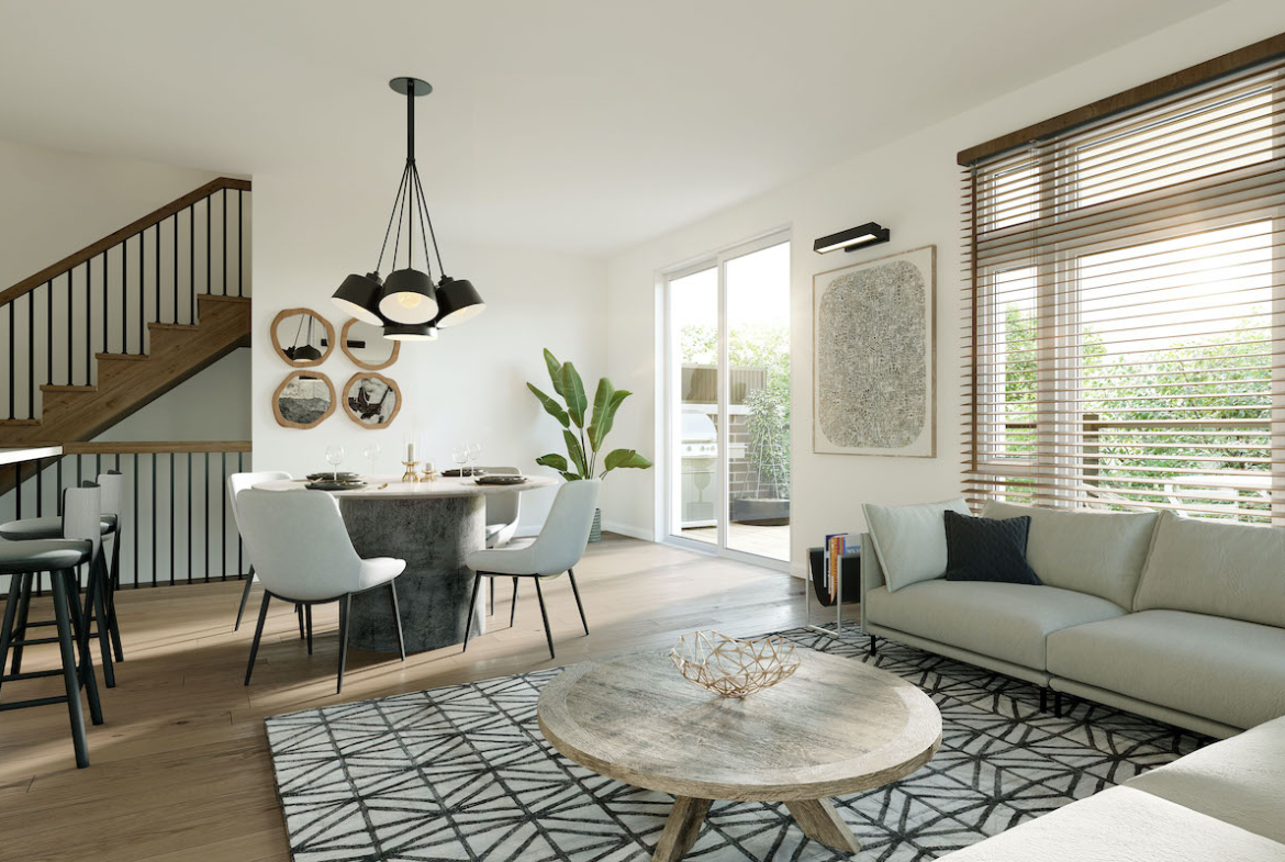 Twelve Oaks Towns suite interior living room