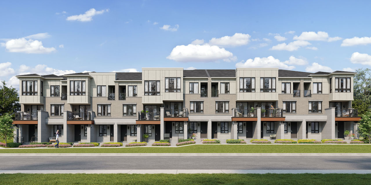 Twelve Oaks Towns exterior with street view