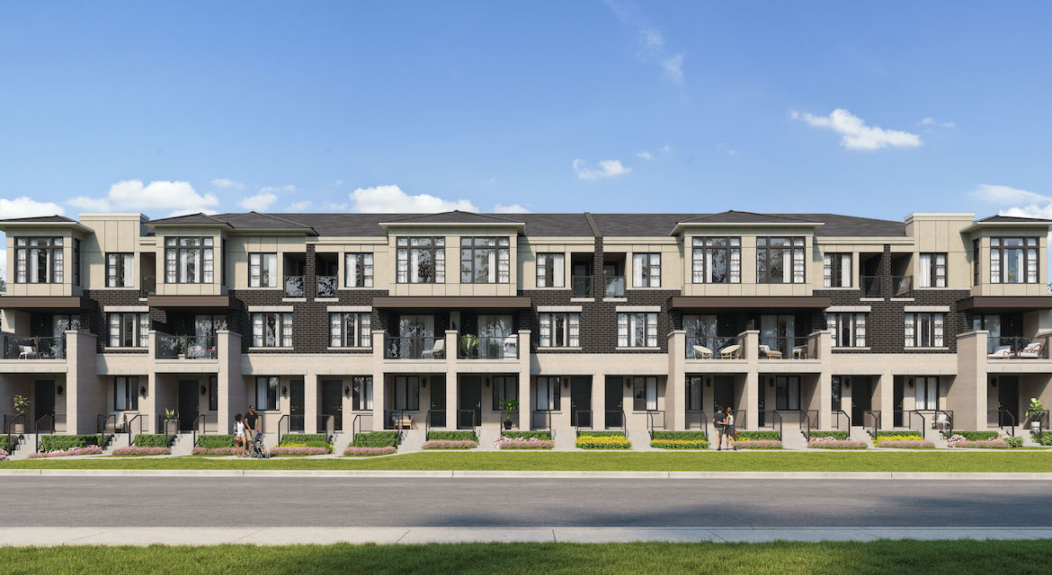Twelve Oaks Towns exterior and sidewalk view