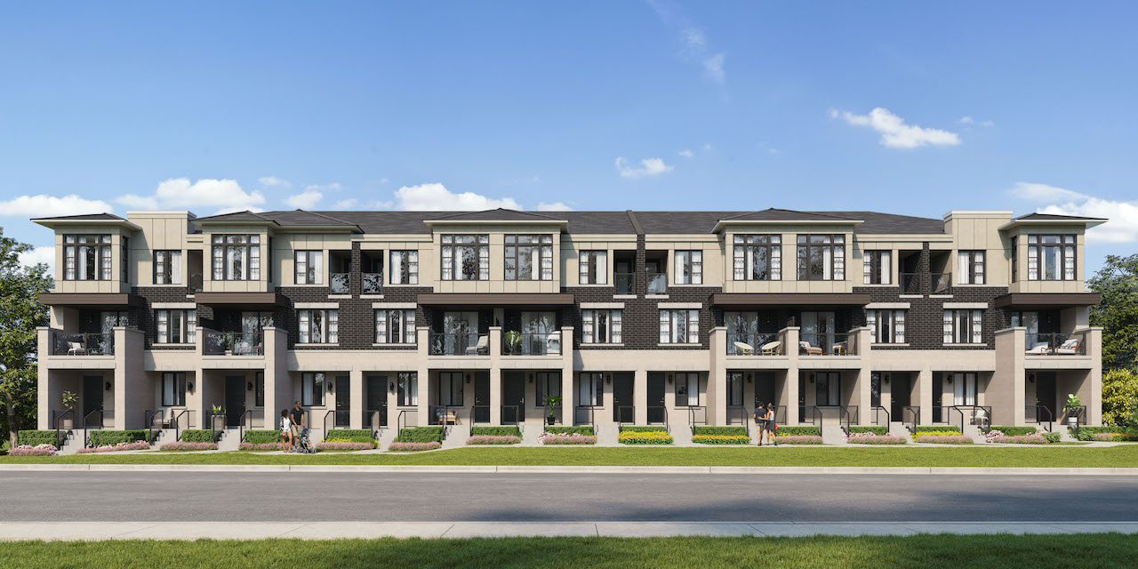 Twelve Oaks Towns exterior and sidewalk view