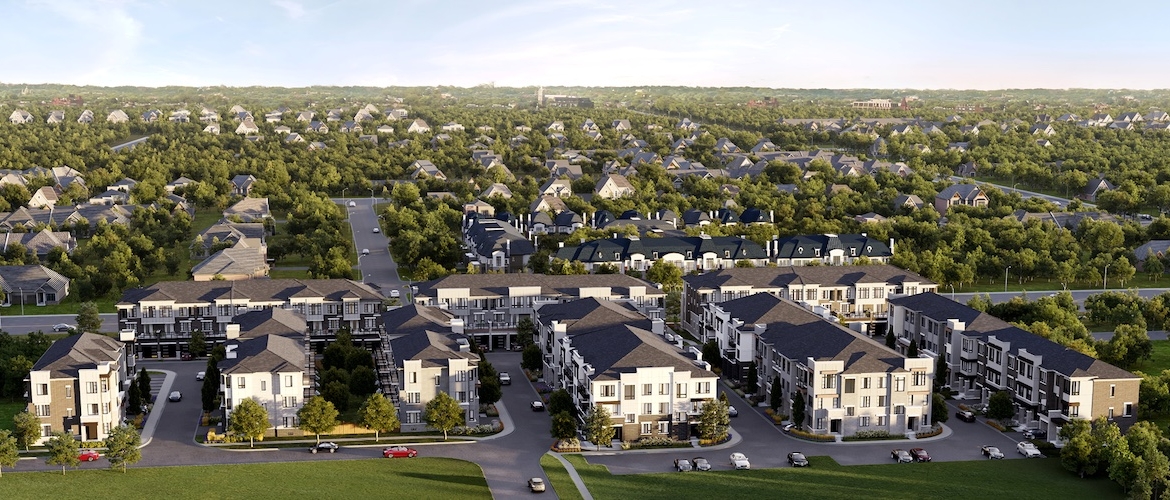Twelve Oaks Towns aerial