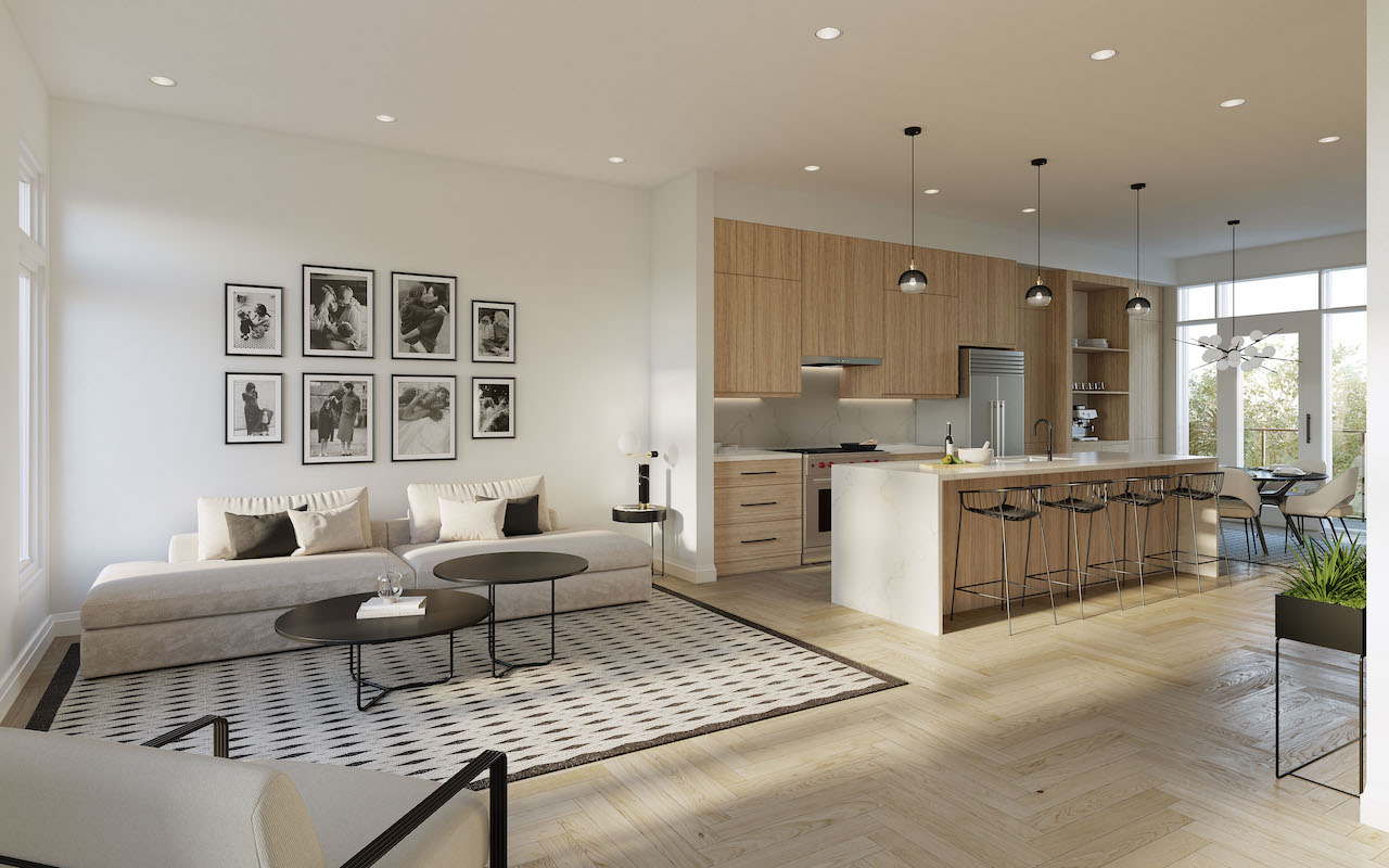 Twelve Oaks Towns suite interior kitchen