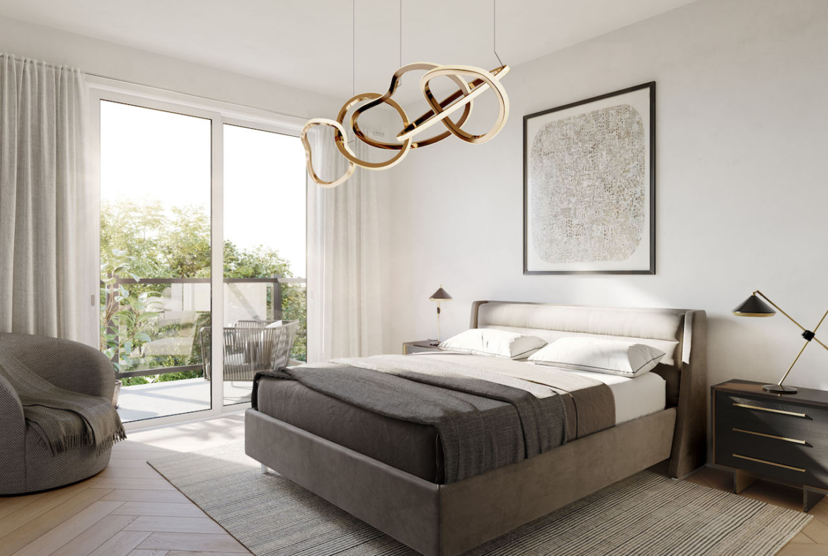 Twelve Oaks Towns suite interior bedroom