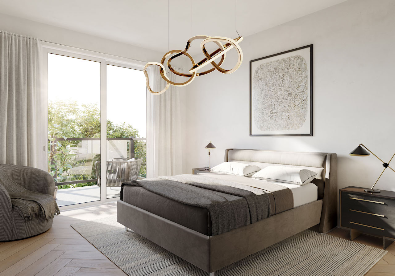 Twelve Oaks Towns suite interior bedroom