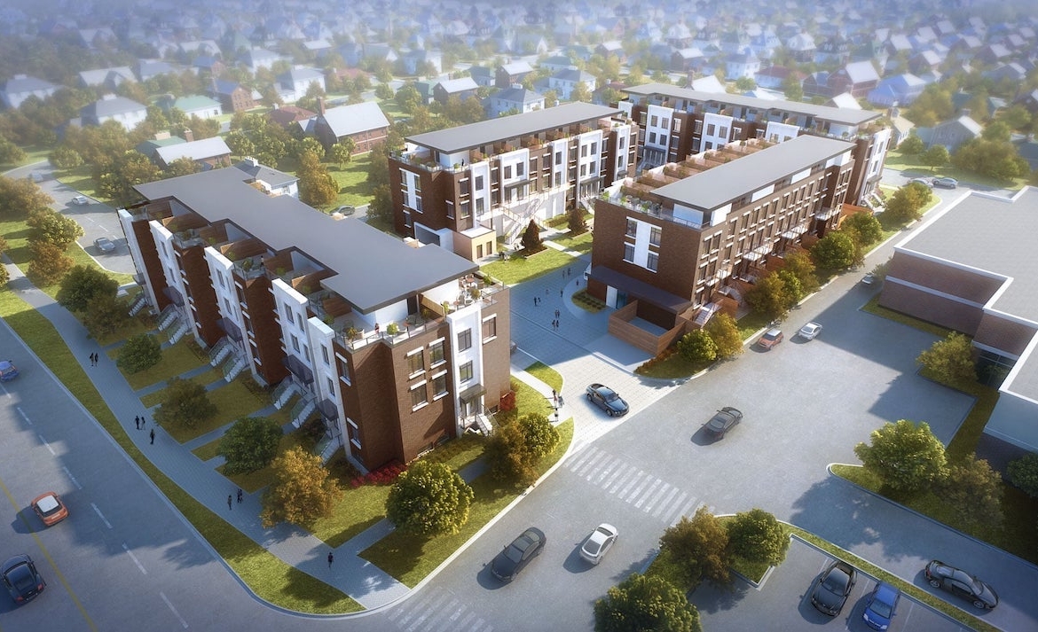 Rendering of 9560 Islington Urban Towns aerial