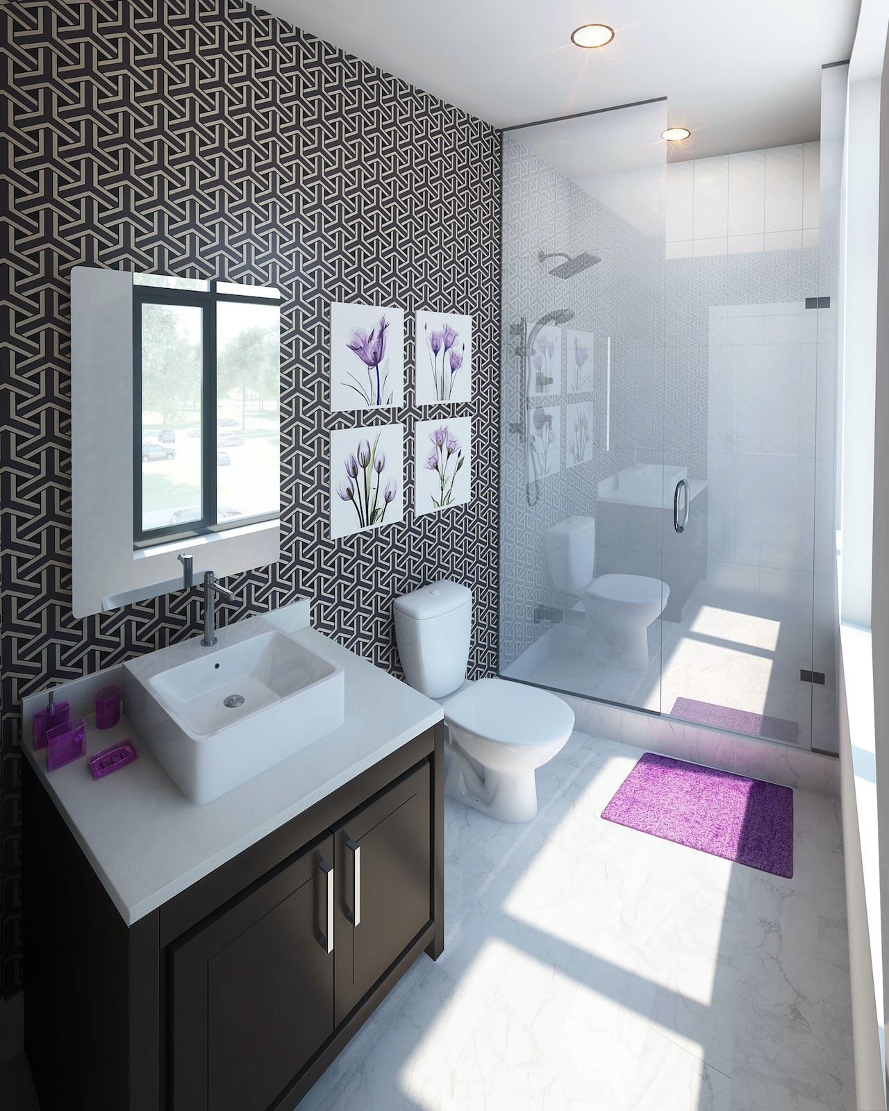 Rendering of 9560 Islington Urban Towns interior bathroom