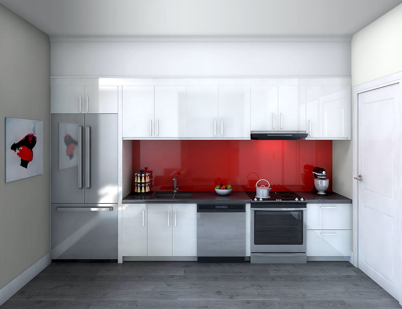 Rendering of 9560 Islington Urban Towns interior kitchen