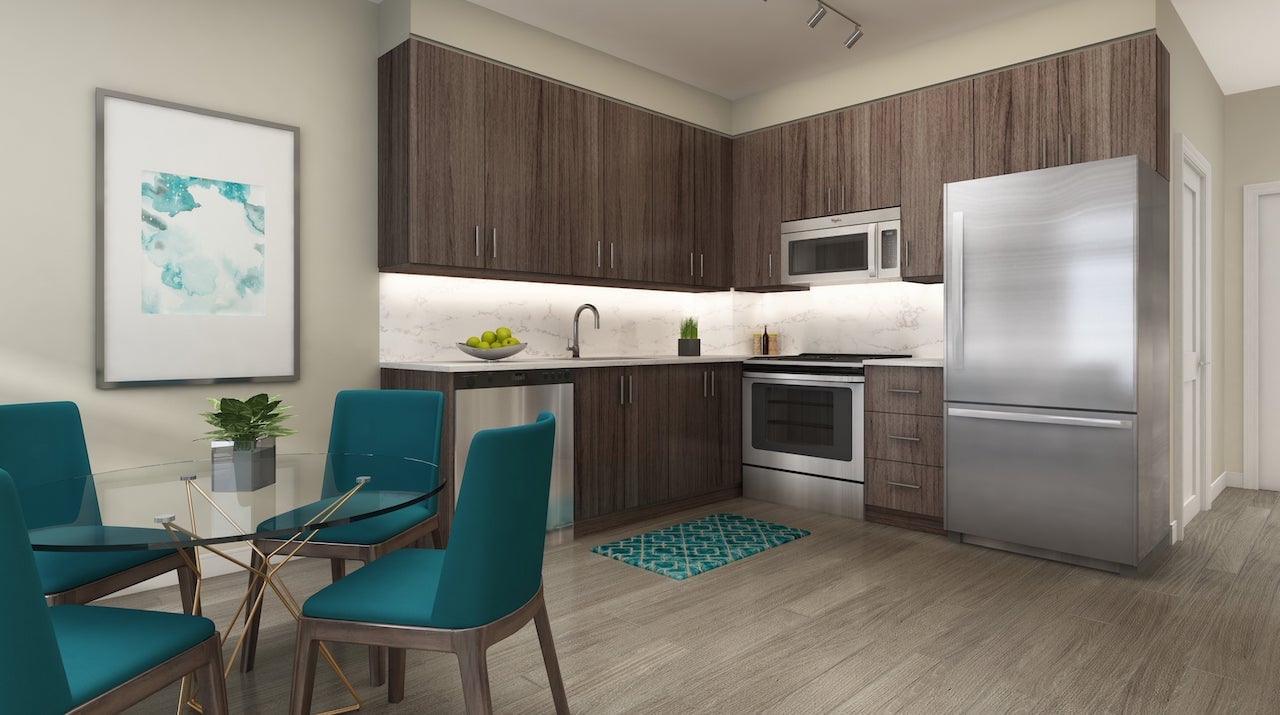 Harbour Ten10 Condos suite interior kitchen
