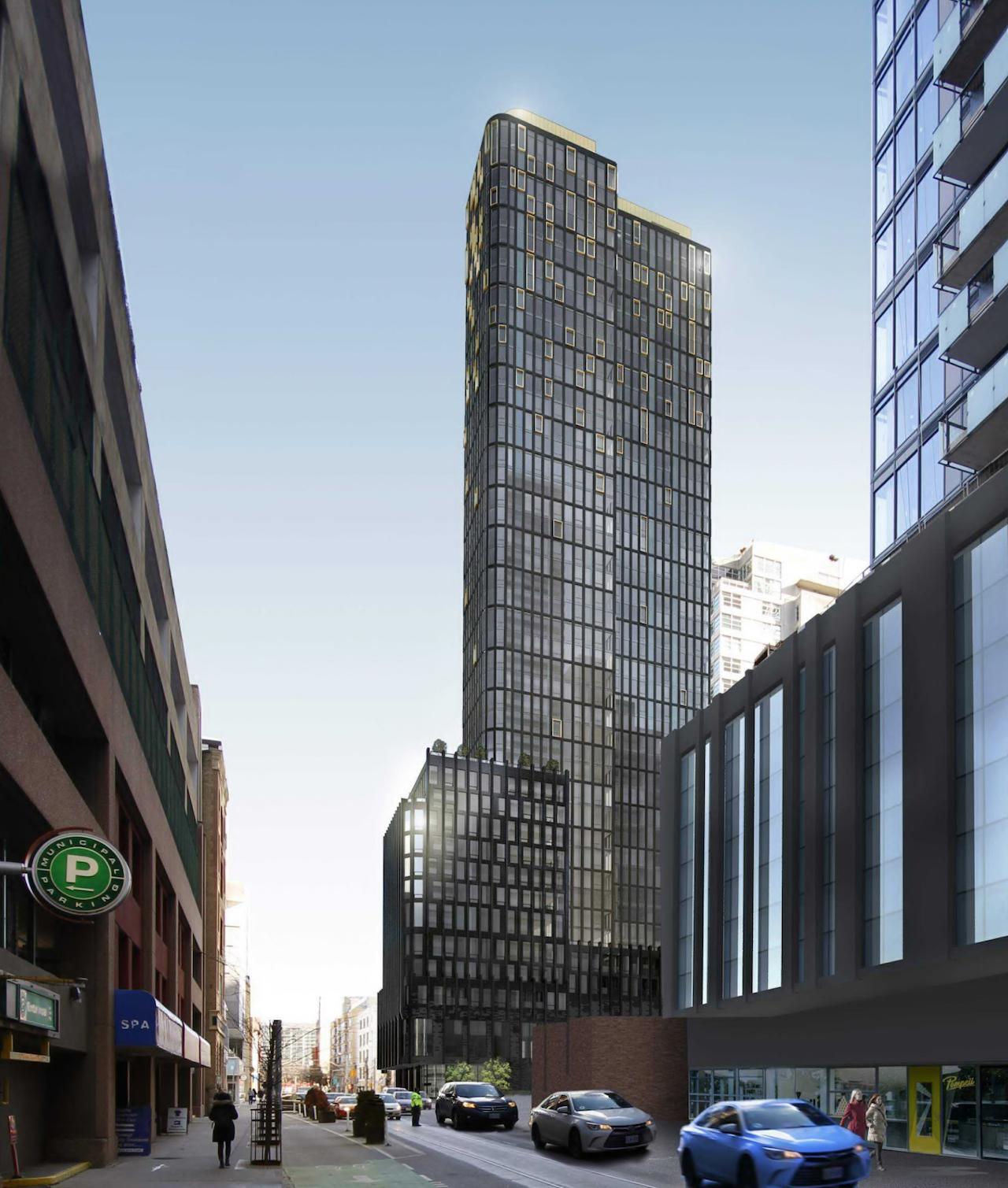 Exterior rendering of 120 Church Condos Toronto