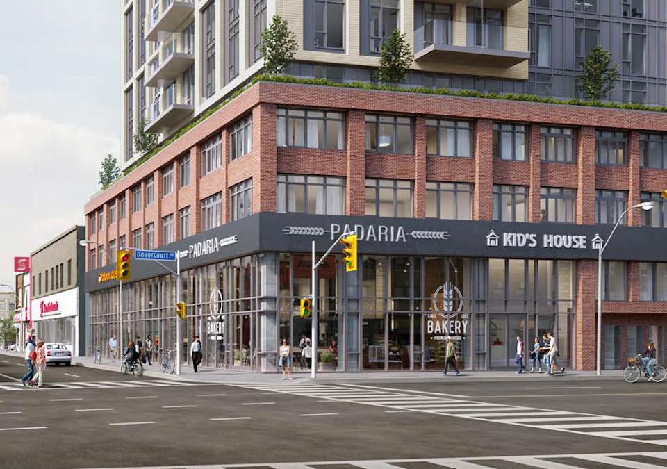 Rendering of 990 Bloor West Condos streetview