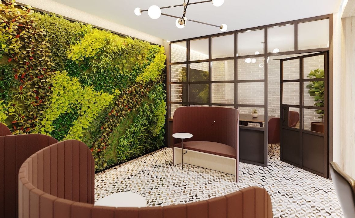 Rendering of Motto Condos reading room