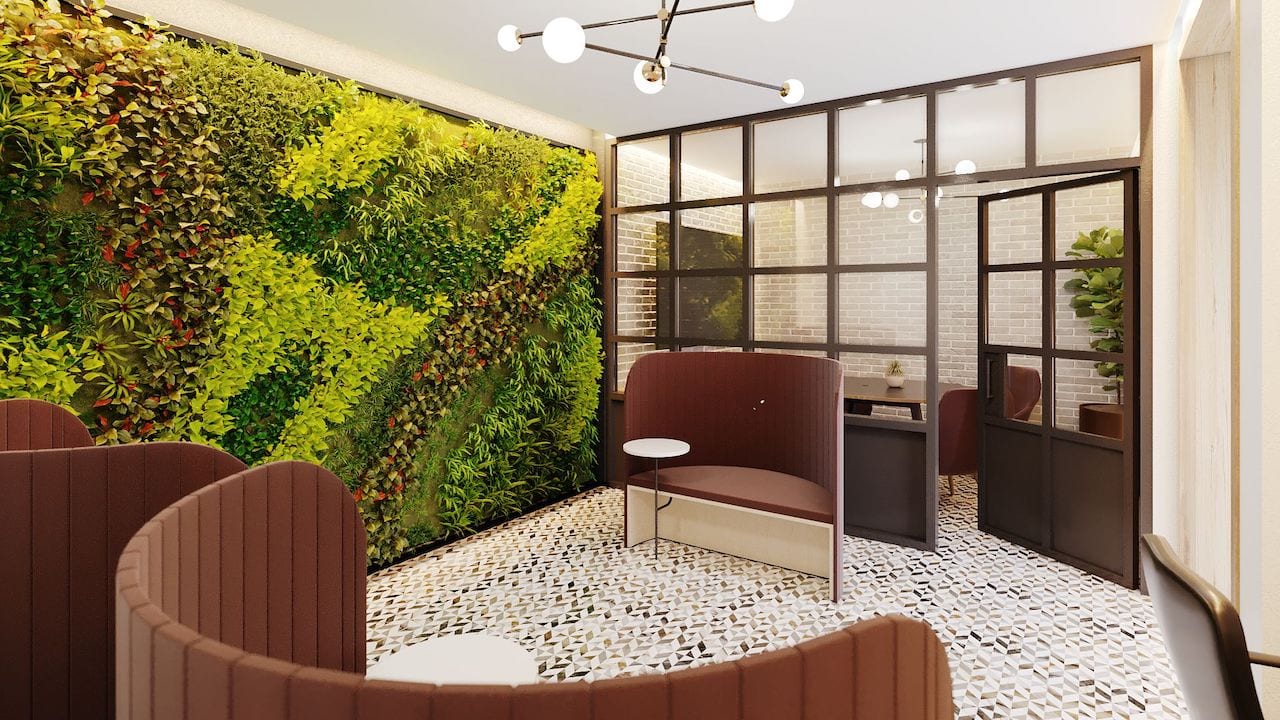 Rendering of Motto Condos reading room