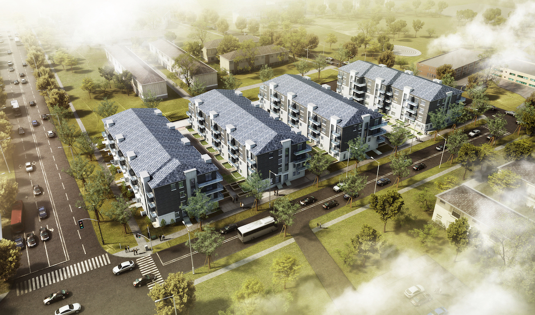 Rendering of Victoria Garden aerial
